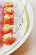 Salmon Rolls With Avocado Filling