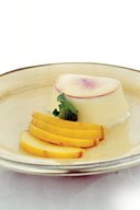 White Chocolate And Peach Pannacota