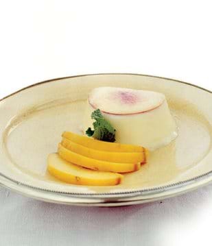 White Chocolate And Peach Pannacota