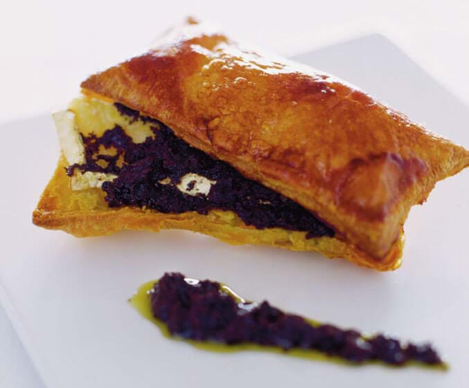 Brie And Black Olives Pastry