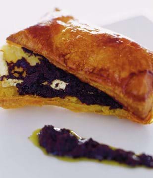 Brie And Black Olives Pastry