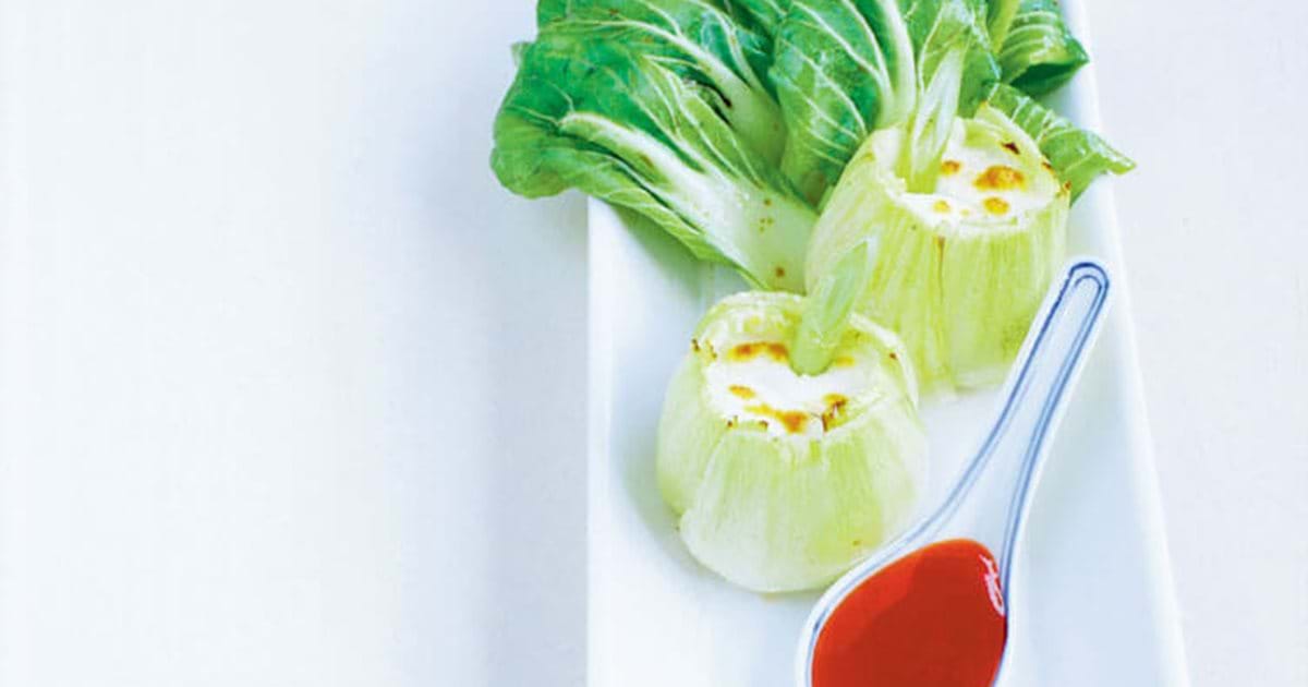 Pak Choi Stuffed with Goat Cheese - Port Recipes - Sandeman