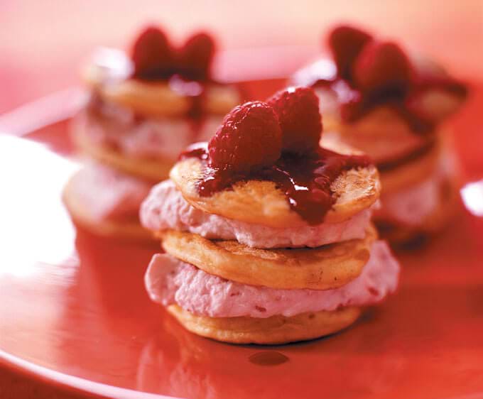 Blinis With Raspberries